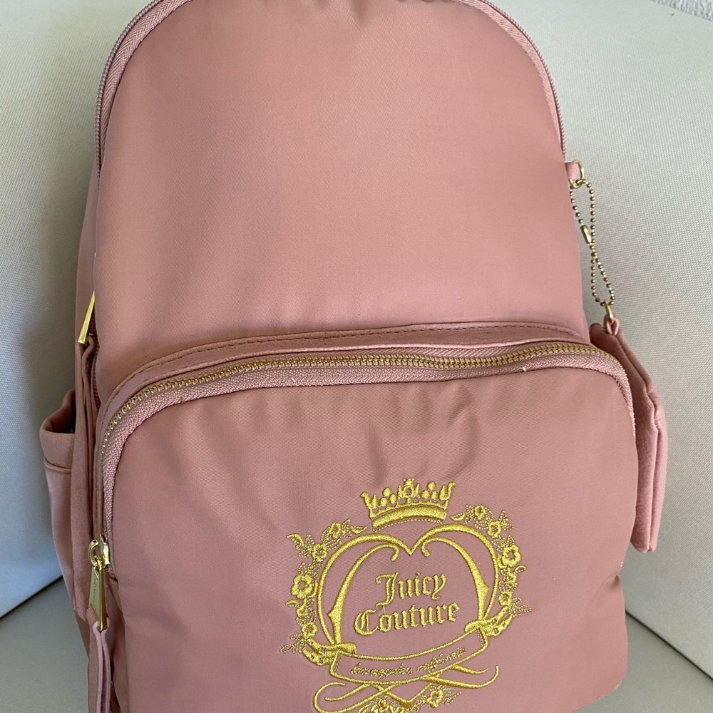 Juicy Couture Pink and Gold Backpack